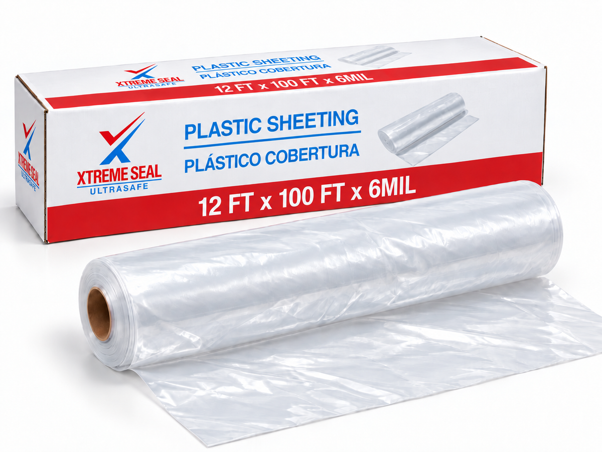 Plastic Sheeting – 12 FT x 100 FT x 6 MIL