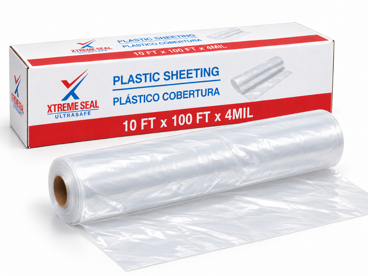 Plastic Sheeting – 10 FT x 100 FT x 4 MIL