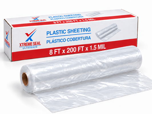 Plastic Sheeting – 8 FT X 200 FT X 1.5 MIL
