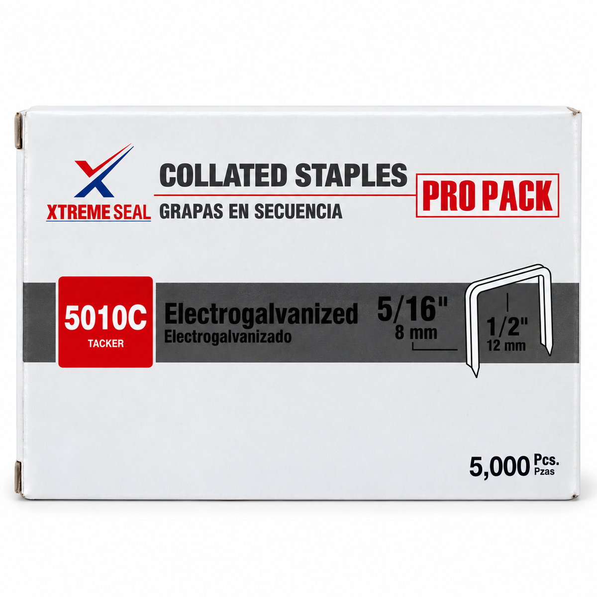 Staples  5010C – 1/2" (12 mm) and 5/16" (8 mm)