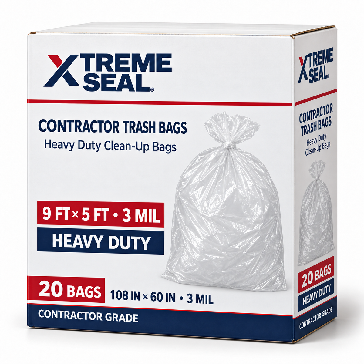 Trash Bags – 5' x 9' x 3 Mil