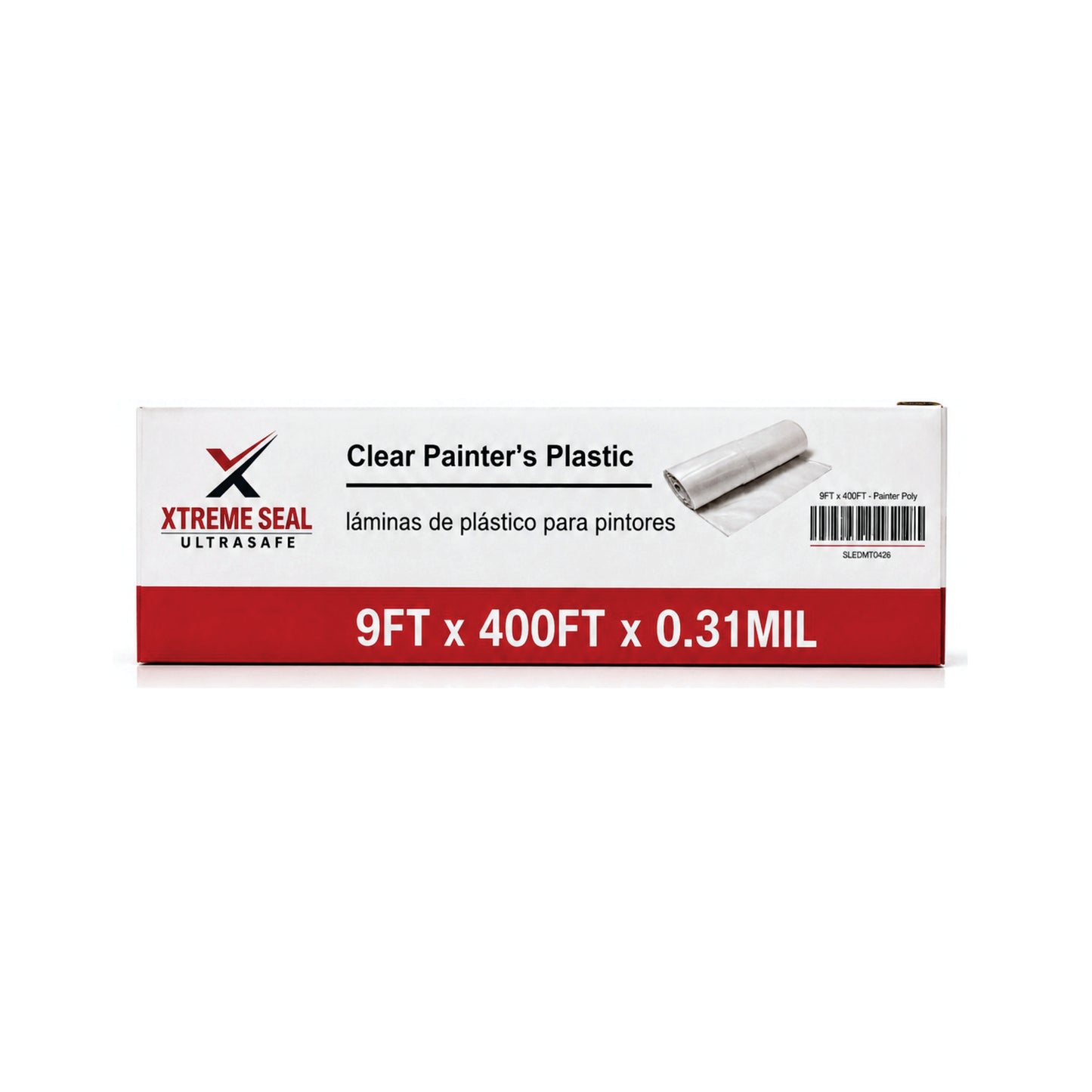 Xtreme Painter's Plastic,  Clear Surface Protection Film (9 ft × 400 ft)