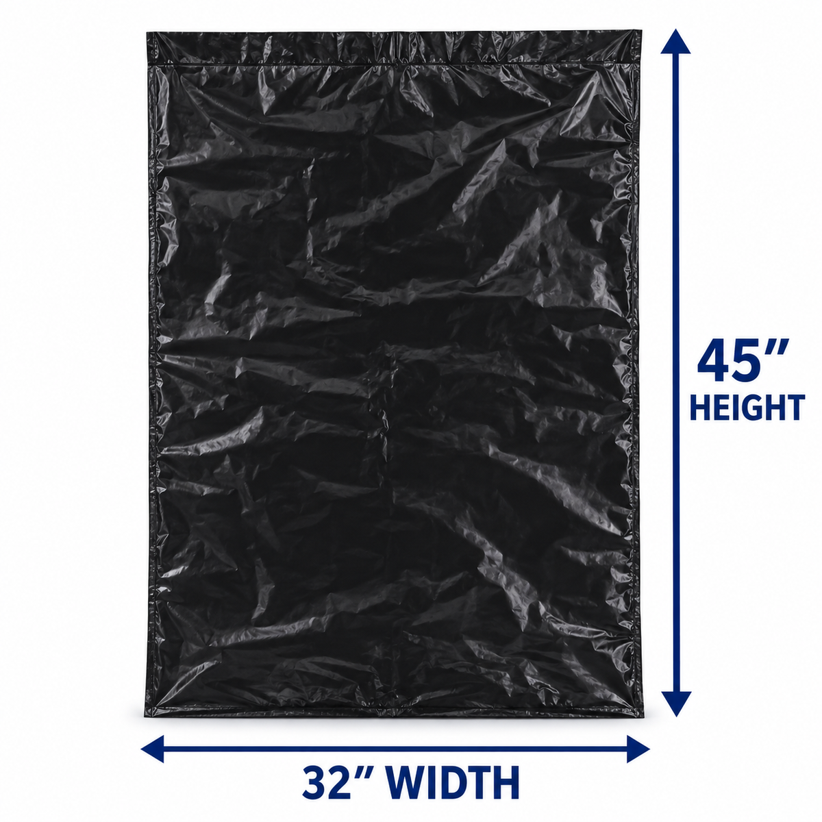 Trash Bags - Black - 42 Gallon - 3 mil -  Heavy Duty